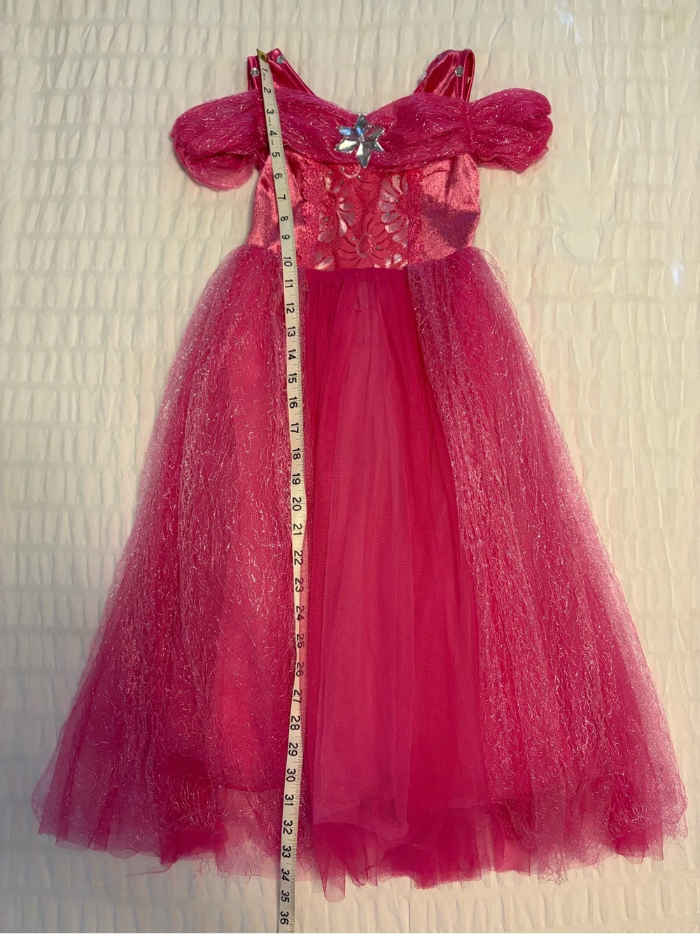 Girls' Hot Pink Sparkle Tulle Costume Dress